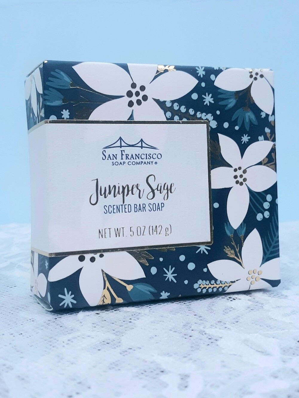 Discontinued San Francisco Soap Co Juniper Sage Holiday Bar 5 oz 722030577023
